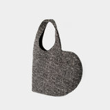 Cabas Heart - Coperni - Tweed - Noir
