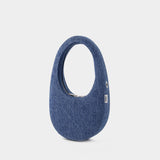 Sac À Bandoulière Swipe Mini - Coperni - Denim - Washed Blue