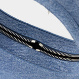 Sac Baguette Swipe - Coperni - Toile - Bleu Délavé