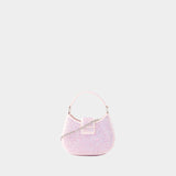 Sac À Main Crescent Bow Micro - Self Portrait - Cuir Synthétique - Rose