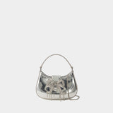 Sac À Main Micro Cresent - Self Portrait - Cuir - Argenté