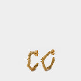 Boucles d'Oreilles Lunar Rocks Hoop en Or