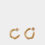 Boucles d'Oreilles Lunar Rocks Hoop en Or