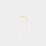 Boucles D'oreilles Drip - Simone Rocha - Laiton - Blanc