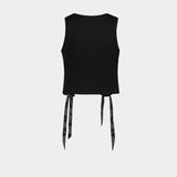 Tank Top Avec Noeud - Simone Rocha - Coton - Noir
