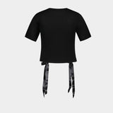 T-Shirt Avec Noeud - Simone Rocha - Coton - Noir