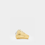 Bague Maxi Berlingot en or 9 et topaze