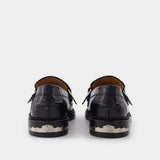 Mocassins en Cuir Noir