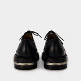 Derbies en Cuir Noir