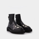 Bottines Aj1228 - Toga Pulla - Cuir - Noir