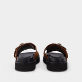 Sandales en Daim Marron