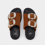 Sandales en Daim Marron