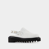 Mules Aj1239 - Toga Pulla - Cuir - Blanc