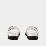 Sandales Aj844 - Toga Pulla - Cuir - Noir/Blanc