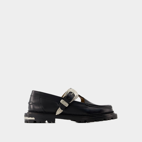 Mocassins AJ1290 -Toga Virilis - Cuir - Noir