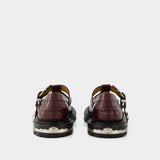 Mocassins Aj1278 - Toga Pulla - Cuir - Bordeaux