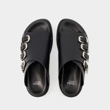 Sandales Aj1304 - Toga Pulla - Cuir - Noir