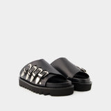 Sandales Aj1304 - Toga Pulla - Cuir - Noir