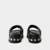 Sandales Aj1329 - Toga Pulla - Cuir - Noir