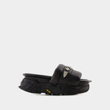 Sandales Aj1315 - Toga Pulla - Cuir - Noir