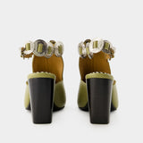 Bottines Aj1308 - Toga Pulla - Cuir - Vert