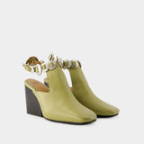 Bottines Aj1308 - Toga Pulla - Cuir - Vert