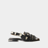 Sandales Aj1312 - Toga Pulla - Cuir - Noir