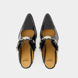 Sandales Aj1307 - Toga Pulla - Cuir - Noir