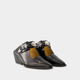 Sandales Aj1307 - Toga Pulla - Cuir - Noir