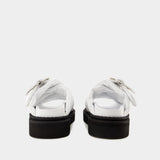 Sandales Aj1317 - Toga Pulla - Cuir - Blanc