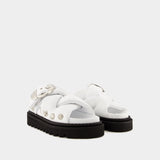 Sandales Aj1317 - Toga Pulla - Cuir - Blanc