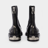 Bottines Aj990 - Toga Pulla - Cuir - Noir