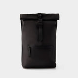 Sac à dos Rolltop Rucksack - Rains - Synthétique - Noir