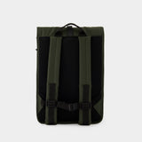 Sac à dos Rolltop Rucksack - Rains - Synthétique - Vert