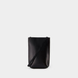 Sac à bandoulière Banner Small - Ganni - Cuir - Noir