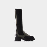 Bottes en Cuir Khaki