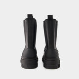 Bottines Mid Chelsea - Ganni - Cuir - Noir