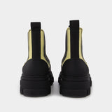 Bottines Cleated en Cuir Jaune