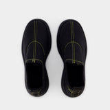 Mocassins Rétro Flatform - Ganni - Synthétique - Noir