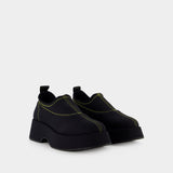 Mocassins Rétro Flatform - Ganni - Synthétique - Noir