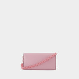 Wallet on chaine Banner Envelope - Ganni - Cuir - Pink