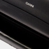 Wallet on chaine Banner Envelope - Ganni - Cuir - Noir