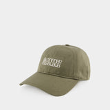 Casquette à Logo - Ganni - Coton - Kalamata