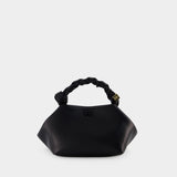 Sac à bandoulière Bou - Ganni - Cuir - Noir