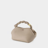 Sac à bandoulière Bou - Ganni - Cuir - Beige