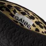 Sac à Main Butterfly Petit - Ganni - Synthétique - Noir