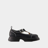 Mocassins Everyday Buckle Mary Jane - Ganni - Noir