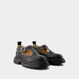 Mocassins Everyday Buckle Mary Jane - Ganni - Noir