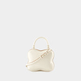 Sac À Bandoulière Butterfly Small - Ganni - Cuir - Blanc