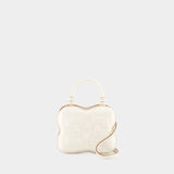 Sac À Bandoulière Butterfly Small - Ganni - Cuir - Blanc